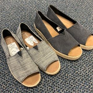 (2) Tom’s size 6.5 NEW